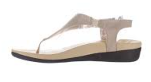 lot 6712 image: MEGNYA Womens Tan Ankle Strap Sandals, Size 6