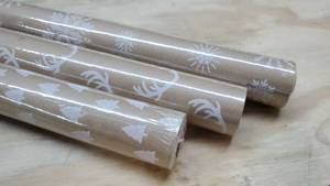 lot 6745 image: Lot of 3 Rolls of Hallmark Christmas Wrapping Paper, Unknown Lengths