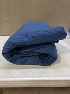 lot 13697 image: EXQ Home Quilt Dark Blue Unknown Size - Lot of 2