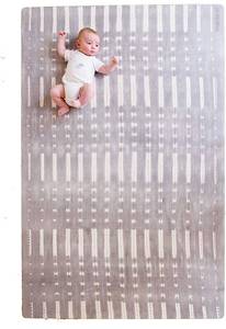 lot 13709 image: Tribe West Large, Stylish Playmat  Microfiber Suede and Durable, Eco-TPE (Mali Grey) 72 x 48 x 0.25 inches