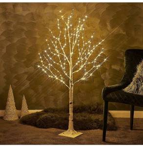 lot 13734 image: Birchlitland LED Birch Tree 4FT 200L Warm White Fairy Lights, Lighted Trees for Indoor Outdoor Home Decor
