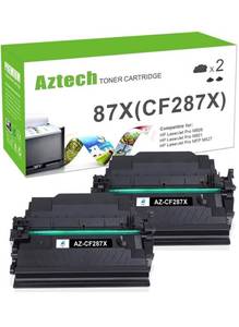 lot 13739 image: Aztech Compatible Toner Cartridge Replacement for HP 87X 87A CF287X CF287A HP Enterprise M506 M506dn M506n Pro M501 M501dn HP M506 M506x M527 M527dn Printer Ink (Black, 2-Pack)