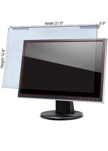 lot 13741 image: Inch Blue Light Screen Protector, Blocks Harmful Blue Light and Anti-UV, Bubble Free Computer Screen Blue Light Blocker, Widescreen Monitor Frame Hanging Type (W 21.5  H 12.6,169)