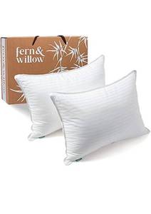 lot 14534 image: Pillows for Sleeping - King Size, 2 Pack - Premium Down Alternative, Hotel Bed Pillow Set - Luxury, Plush Cooling Gel Pillow, Hypoallergenic - Reduces Neck Pain, Perfect for Back & Side Sleepers