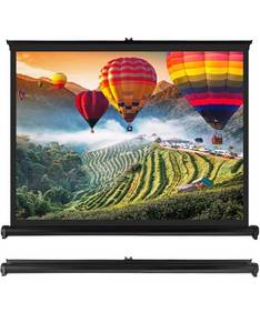lot 14564 image: Portable Projector Screen - Mobile Projection Screen Stand, Lightweight Carry & Durable Easy Pull Out System for Schools Meeting Conference Indoor Outdoor Use, 40 Inch
