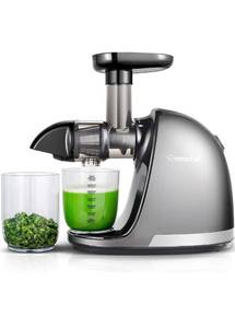 lot 14566 image: Slow Masticating Juicer, AMZCHEF Slow Juicer Extractor Professional Machine, Cold Press Juicer with Quiet MotorReverse Function, Juicer Machines with Brush, for High Nutrient Fruit & Vegetable Juice