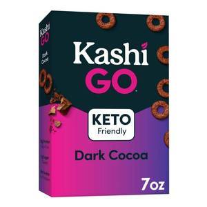 lot 14574 image: 8 Qty Kashi GO Keto Dark Cocoa Cereal - 7oz