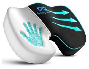 lot 15680 image: Everlasting Comfort Seat Cushion Pillow for Office Chair