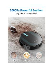 lot 15762 image: Proscenic 850T Robot Vacuum Cleaner, 3-in-1 Robot Vacuum and Mop, APP Alexa Google Home Control, Robotic Vacuum with 3000Pa Strong Suction, Ideal for Carpets and Hard Floors, Boundary Strip