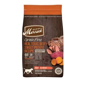 lot 15770 image: Merrick Grain Free Real Texas Beef  Sweet Potato Dry Dog Food, 22 lbs Dry Dog Food