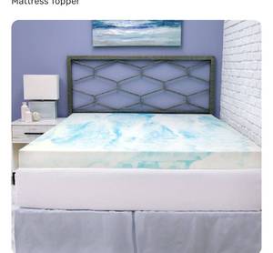 lot 18584 image: SensorPEDIC 4 Gel Memory Foam Mattress Topper Twin