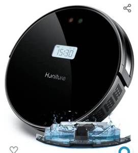 lot 18588 image: Robot Vacuum Cleaner, Honiture Q5 2-in-1 Robot Vacuum and Mop Combo, 2000Pa, 100mins Runtime, APP&Voice Control, Self-Charging Robotic Vacuum Cleaner, Quiet, Super Thin, Ideal for Pets and Carpets