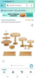 lot 18550 image: Cake Stand Cupcake Stand Set