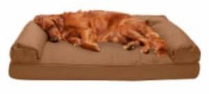lot 18552 image: Quilted Orthopedic Sofa Dog BedJumbo, Toasted Brown