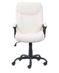 lot 5896 image: Amazon Basics Classic Puresoft Padded Mid-Back Office Computer Desk Chair with Armrest - Cream