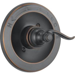 lot 6760 image: Delta Windemere Single Handle Trim Only Tub  Shower Faucet in Oil Rubbed Bronze BT14096-OB