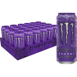lot 6793 image: (24 Cans) Monster Energy Ultra Violet, 16 fl oz