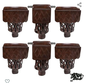 lot 6813 image: YDDS Pool Table Pockets Heavy Duty Leather Billiard Pockets Set, 6 Pack, All Accessories Included