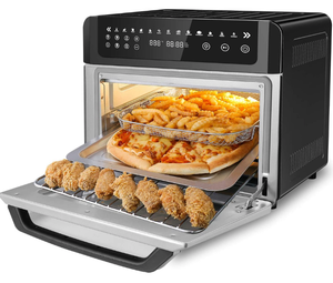 lot 6818 image: 13-in-1 Air Fryer Oven, 19 Quart Air Fryer Toaster Oven Combo, Convection Countertop Oven, Rotisserie and Dehydrator, LED Digital Touchscreen, 6 Accessories Included, 1700WBlack