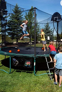 lot 6821 image: Trampoline Pro Wide 2-Step Trampoline Ladder  Safety-Latch  No Slip  Cooler Surface 