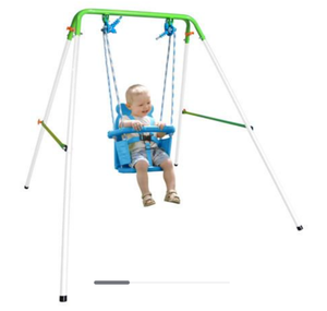 lot 6833 image: Sportspower IndoorOutdoor My First Toddler Swing, Foldable