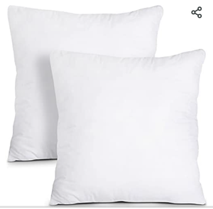 lot 6838 image: Utopia Bedding Throw Pillows Insert (Pack of 4, White) - 18 x 18 Inches Bed and Couch Pillows - Indoor Decorative Pillows