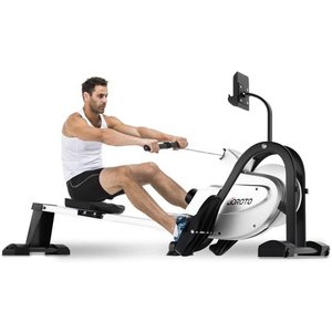 lot 13752 image: JOROTO Magnetic Rower Rowing Machine with LCD Display 250LB Weight Capacity Row Machine Exercise Rower for Home Gym