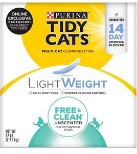 lot 13769 image: Purina Tidy Cats LightWeight Free & Clean Clumping Cat Litter
