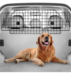 lot 14588 image: Dog Car Barrier for SUVs, Large Pet Car Gate Divider Cargo Area, Adjustable Pet SUV Barriers Universal-Fit, Heavy-Duty Wire Mesh Dog Car Guard,Van Vehicles Dogs Car Accessories Safety Travel