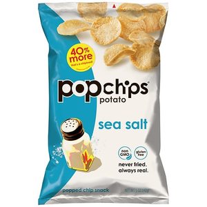 lot 14601 image: 8 Qty SEA SALT POPPED CHIP SNACK 5 Oz