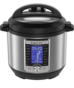 lot 15791 image: Instant Pot Slow Cooker, Multi-Purpose, Pressure, Programmable, Rice Cooker, Yogurt Maker, Skillet, Steamer, Warmer, Sterilizer, Prepares Cakes, Eggs, etc, Metallic
