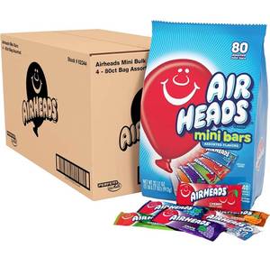 lot 15792 image: Airheads Variety Pack Chewy Mini Bars - 25lbs. -