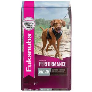lot 15814 image: Eukanuba Premium Performance 2616 EXERCISE Adult Dry Dog Food, 28 lbs. -