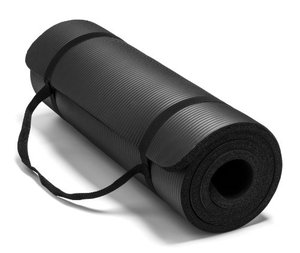 lot 36857 image: Spoga, Premium 58-inch Extra Thick 71-inch Long High Density Exercise Yoga Mat with Comfort Foam and Carrying Straps