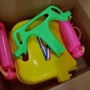 lot 36943 image: Colorful 3 Point Baby Swing