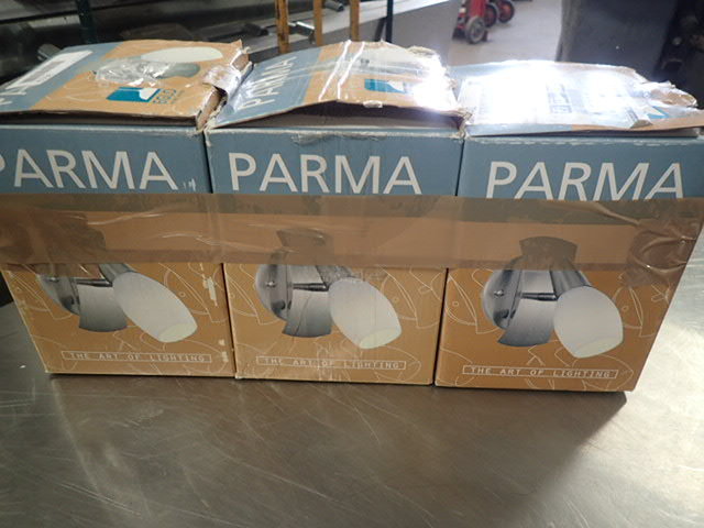 lot 3112 image: Eglo Parma 1-Head Matte Nickel Lighting Track