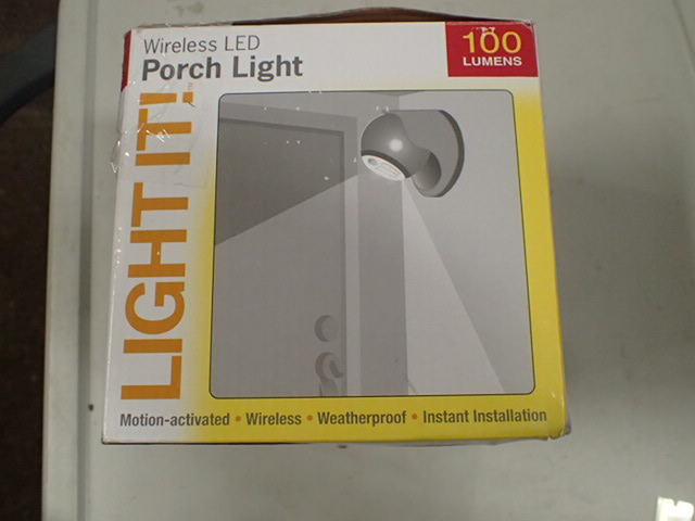 lot 3251 image: Light It Porch Light, Silver