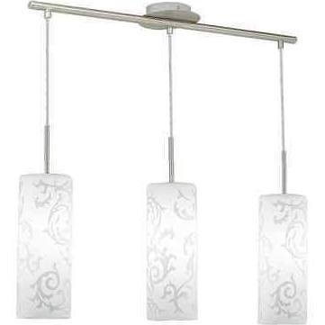 lot 3119 image: 3 Light Satin Nickel Finish Island Chandelier Ceiling Mount Indoor