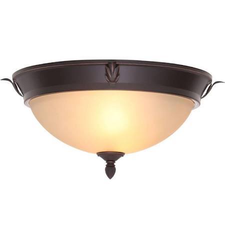 lot 3120 image: Hampton Bay 2-Light Oil-Rubbed Bronze Ceiling Flushmount