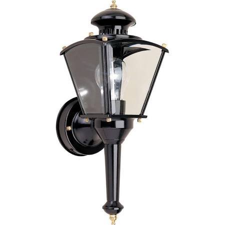 lot 3143 image: Hampton Bay Wall Mounted 220-Degree Outdoor Motion-Sensing Wall Lamp