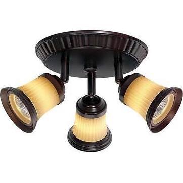 lot 3146 image: Hampton Bay 3-light Ceiling Fixture Antique Bronze