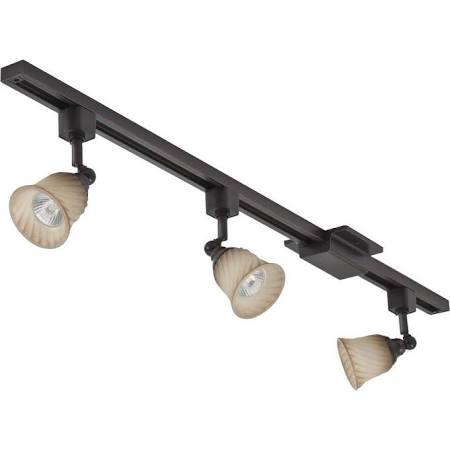 lot 3173 image: Lithonia Lighting Bell 44.5 in. 3-Light Oil-Rubbed Bronze Track Lighting Kit