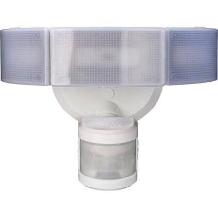 lot 3177 image: 270 Degree 3-Head White LED Motion Outdoor Security Light