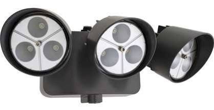 lot 3179 image: Acuity Lithonia Dusk To Dawn Security Light, Brown