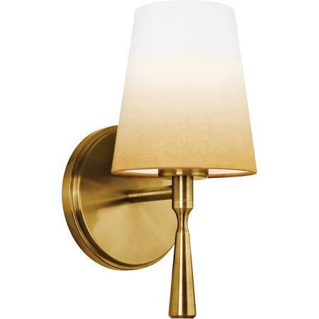lot 3189 image: Feiss Tori 10 12 High Bali Brass Wall Sconce