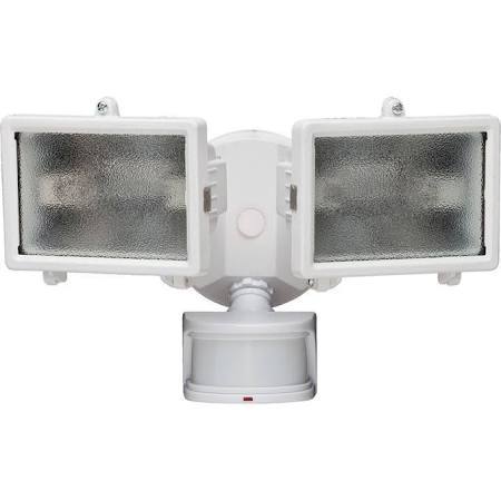 lot 3213 image: 270 Degree White Motion Outdoor Adjustable Lamp Head Timer