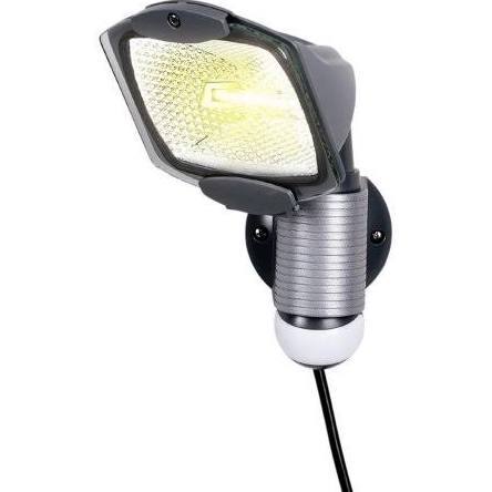 lot 3221 image: Cooper LightingRegent Light 100W Plug-In Motion-Activated Floodlight,