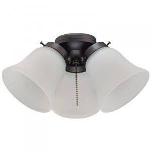 lot 3222 image: 3-Light Cluster Light Kit - Oil-Rubbed Bronze