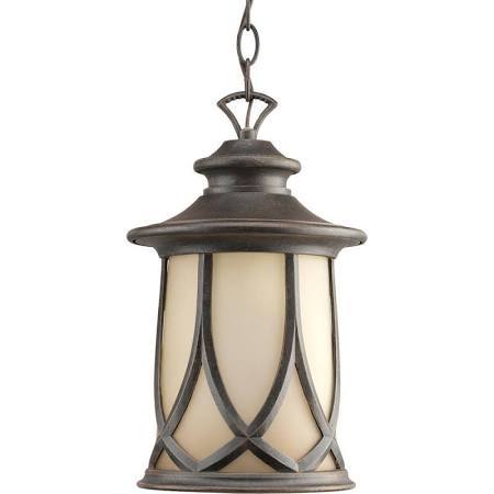 lot 3241 image: Progress Lighting Resort Collection 1-Light Aged Copper Outdoor Hanging Lantern