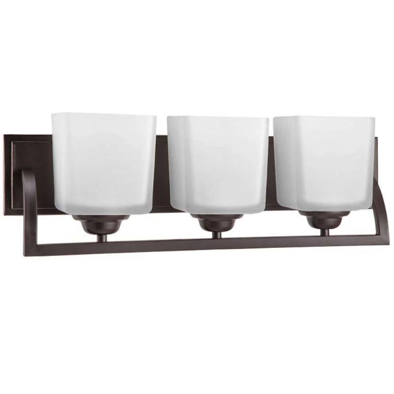 lot 3001 image: Hampton Bay Bathroom Lighting Canton 3-Light HighLighted Espresso Vanity Fixture